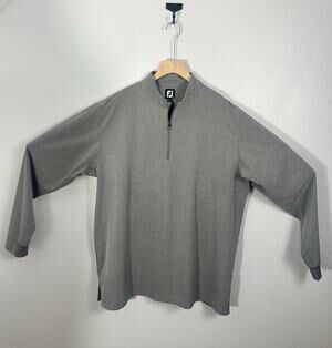 FootJoy FJ Men's Quarter Zip Golf Pullover‎ Gray TPC Piper Glen Logo Size XL